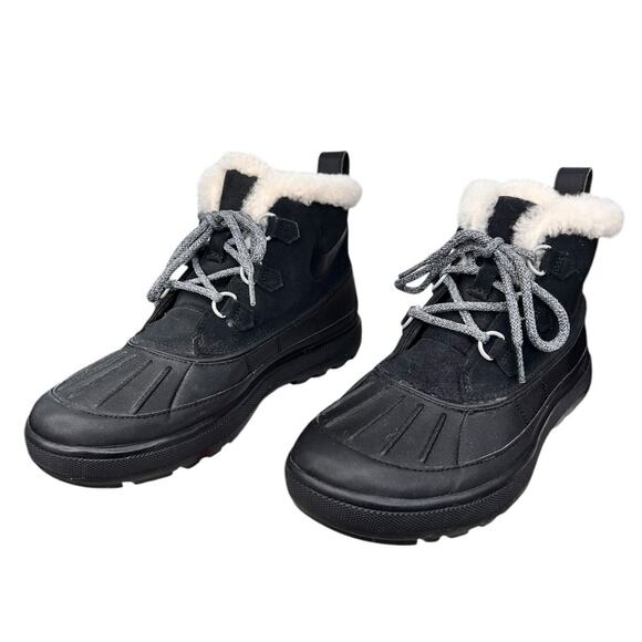 Nike Women’s Woodside Black Lined Winter Boot Size US 9 - Picture 6 of 11
